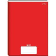 Caderno Brochurão Capa Dura Stiff, Jandaia - Vermelho 96 Folhas
