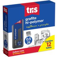 Grafite Tris Hipoly 0.5 mm Traço 2B 12 Tubos com 12 Minas Cada