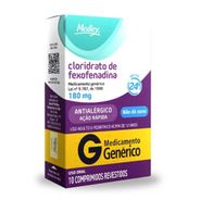 Clorid Fexofenadina 180MG 10Comprimidos Medley