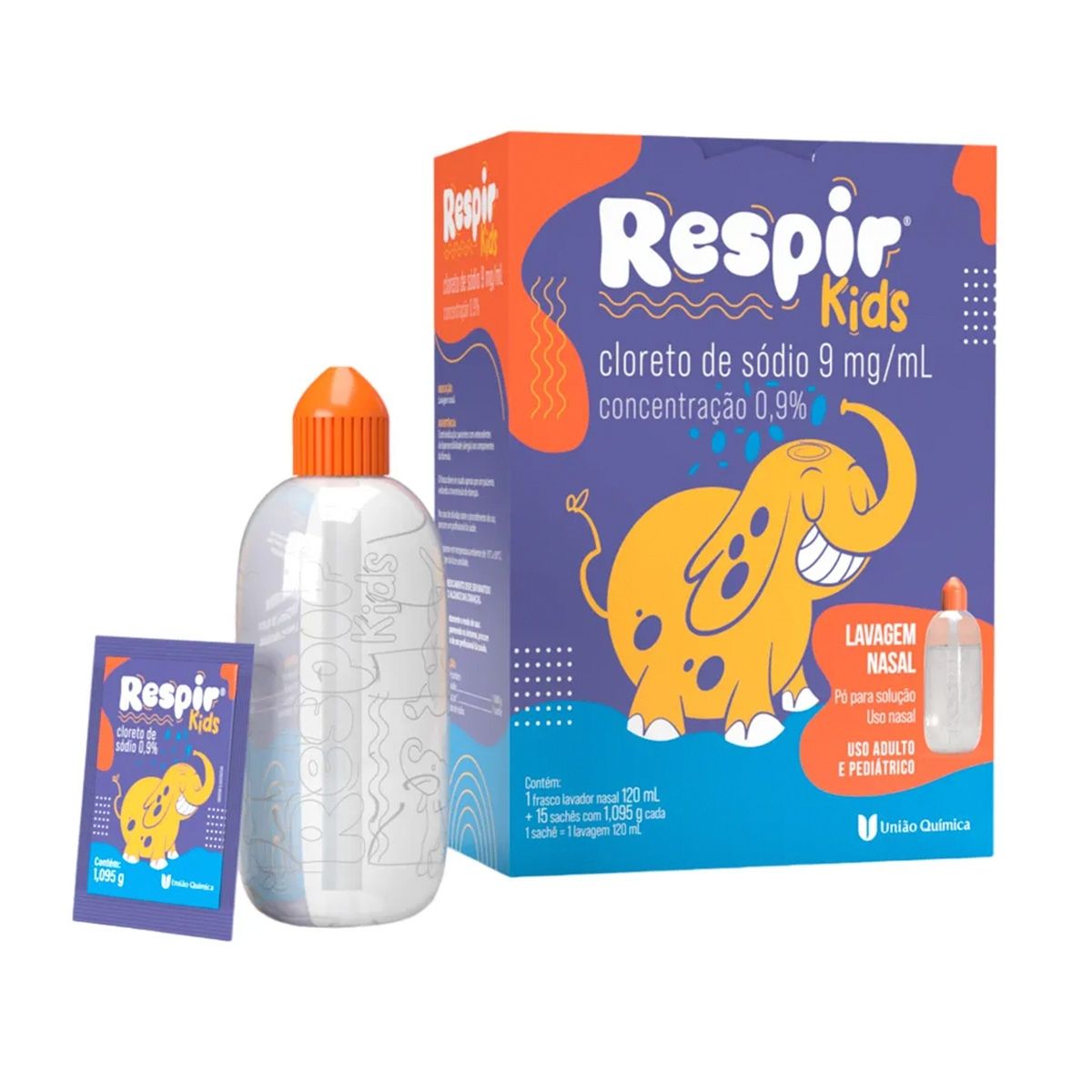 Respir 0,9% 120 ml – Solução Salina para Lavagem Nasal