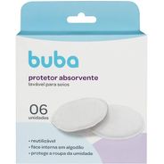 Buba Kit Protetores Absorventes P/Seios Lavaveis Buba Branco