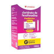 Cloridrato de Fexofenadina 6mg/ml Suspensão Oral 150ml Vitamedic Genérico