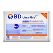 Seringa de Insulina BD Ultra-Fine 8mm 50UI com 10 Unidades
