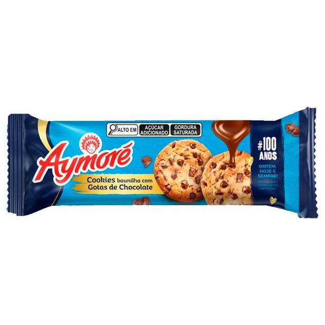 Biscoito Cookies Aymoré Baunilha 60 g – sabor suave