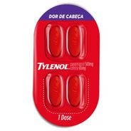 Tylenol DC Paracetamol 500mg Múltiplas Dores 4 Comprimidos