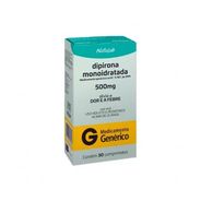 Dipirona Monoidratada Natulab 500Mg Com 30 Comprimidos