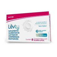 Suplemento Alimentar de Lactase Lévty Sem Sabor com 8 Comprimidos
