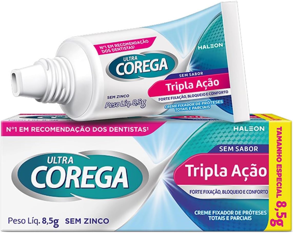 Corega - Fixador De Dentadura Sem Sabor Ultra Creme - 8,5G
