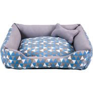 Cama Quadrada Corino Luxo Com Ziper 55x55