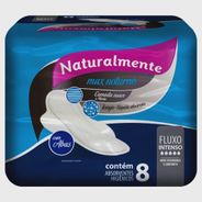 Absorvente Naturalmente Max Noturno Com Abas 8Unidades