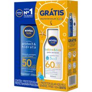 Kit Protetor Solar Protect & Hidrata FPS50 200ml + Protetor Solar Kids Sensitive FPS60 100ml, Nivea
