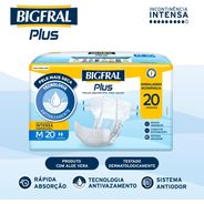 Bigfral Fralda Plus Econômica M 20 Unidades
