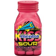 BALA MENTOS Sour Sem Açúcar Morango Ácido 55