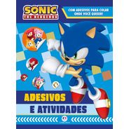 Livro Adesivos Sonic - Adesivos e atividades