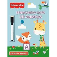 Livro Escreva e apague Fisher-price - Brincando com os animais