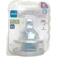 Bico Mamadeira X Mam 6m+ Fluxo Super Rápido - Dupla