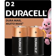 Duracell Pilha Alcalina D Grande Duracell Com 2 Unidades