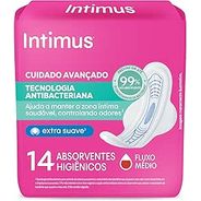 Absorvente Intimus Antibacteriana Ultrafino com Abas - 14 unidades