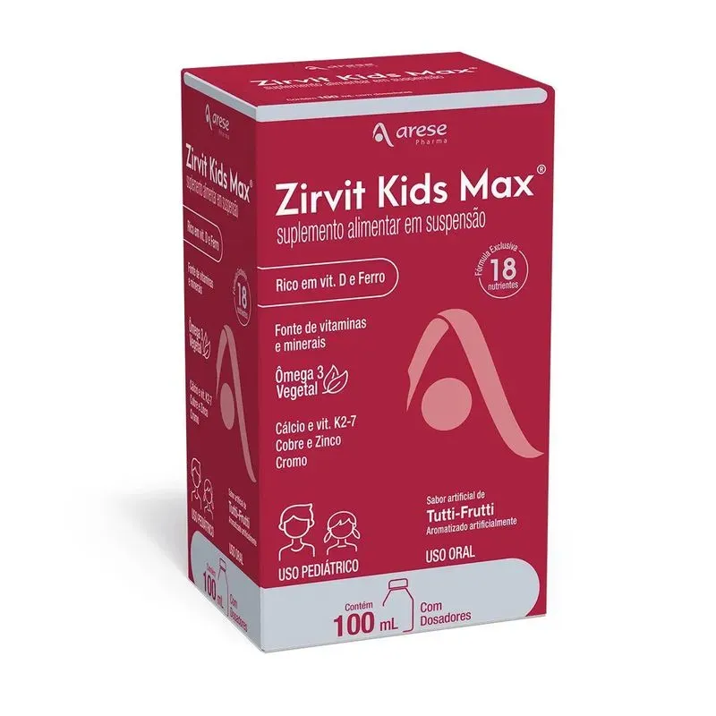 Zirvit Kids Max 100 ml – Polivitamínico infantil líquido