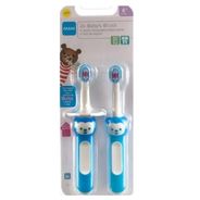 Escova de Dente  Mam Babys Brush Azul 2Unidades