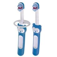 Escova de Dente  Mam Babys Brush Azul 2Unidades