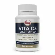 Vita D3 + C + Zinco Vitafor 60 Cápsulas
