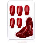 Macrilan Unhas Postiças Estilo Bailarina - Vermelhas