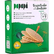 Papapá, Biscoito infantil para fase da dentição, Orgânico, Sabor de Vegetais, 36g, Verde