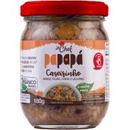 Caseirinho Orgânico Papapá Arroz Feijão, Carne E Legumes 180G