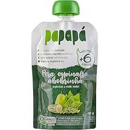 Papapá, Papinha infantil, Orgânico, Sabor Pêra, Espinafre & Abobrinha, 100g, Verde