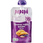 Papinha Papapá Orgânica Banana, Mirtilo, Quinoa 100g