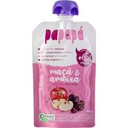 Papapá, Papinha infantil, Orgânico, Sabor Maçã & Ameixa, 100g, Rosa