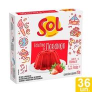 Gelatina de Morango Sol 20g