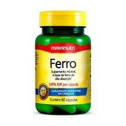 Suplemento Alimentar Maxinutri Ferro 60 Capsulas
