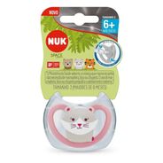 Chupeta NUK Space Silicone S2 Girl - 1 unidade