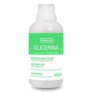 Glicerina Bidestilada Com Aloe Vera - Farmax - 100ml