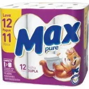 Papel Higiênico Max Pure Folha dupla 30m