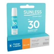 Protetor Solar Labial Sunless Fps30 Roll On 15 Ml