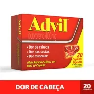 Advil Ibuprofeno 400mg 20 cápsulas
