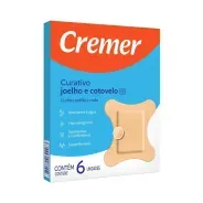 Curativo Joelho/Cotovelo, Branco, Cremer 6 Unidades