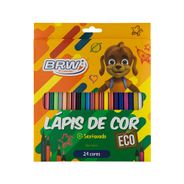 Lápis de Cor Brw Eco Sextavado 24 Unidades