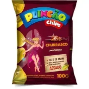 Plincão Chips Sabor Churrasco 100 g – Crocância e Sabor