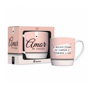 Caneca Porcelana Urban Amor no Coração 260ml