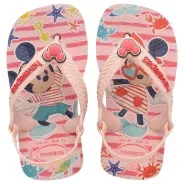 Sandália Havaianas Baby Disney Classics Rosa Tamanho 19