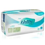 Fralda Descartável Geriátrica Maturi Care M Com 30 Unidades - Capricho