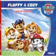 Livro Patrulha Canina Fluffy & Cozy + 5 Canetas Vibrantes