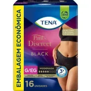 Roupa Íntima Tena Pants Discreet Black G/EG 16 Unid