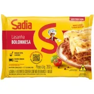 Lasanha Sadia à Bolonhesa 350g – sabor clássico e prático
