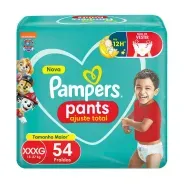 Pampers Pants Ajuste Total XXXG – 54 Unidades Conforto