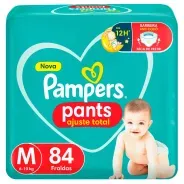 Pampers Pants Ajuste Total M – 84 Unidades Conforto e Proteção